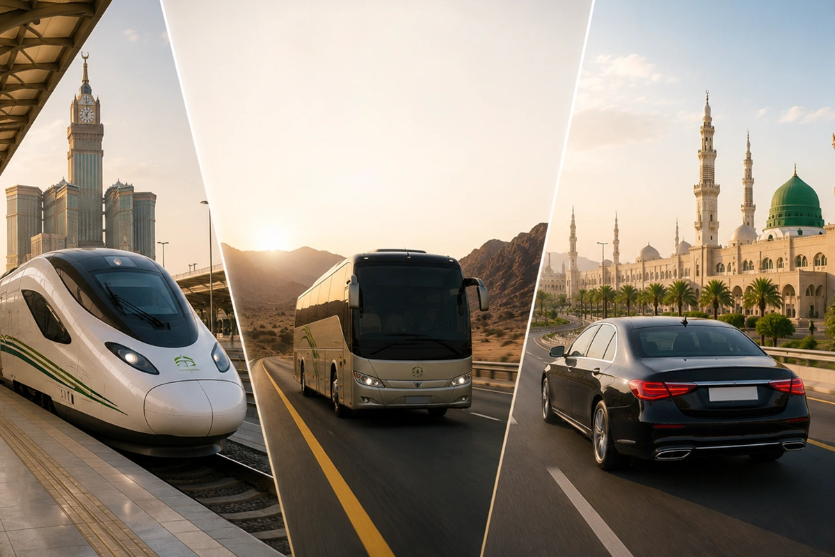 Makkah to Madinah: Train vs Bus vs Private Car
