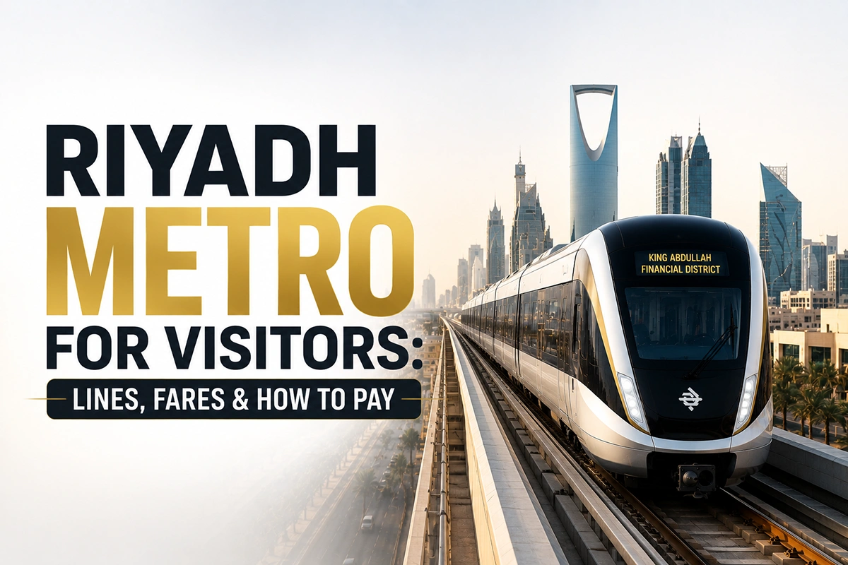 Riyadh Metro for Visitors: Lines, Fares & How to Pay