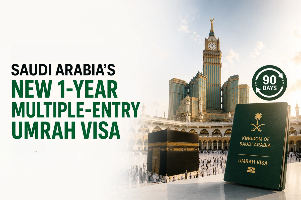 Saudi Arabia's New One-Year Multiple-Entry Umrah Visa: How the Pooled 90-Day Rule Really Works