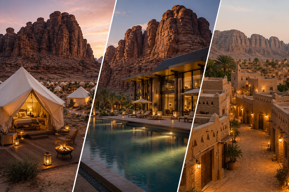 AlUla Stays: Desert Camps vs Resorts vs Old Town